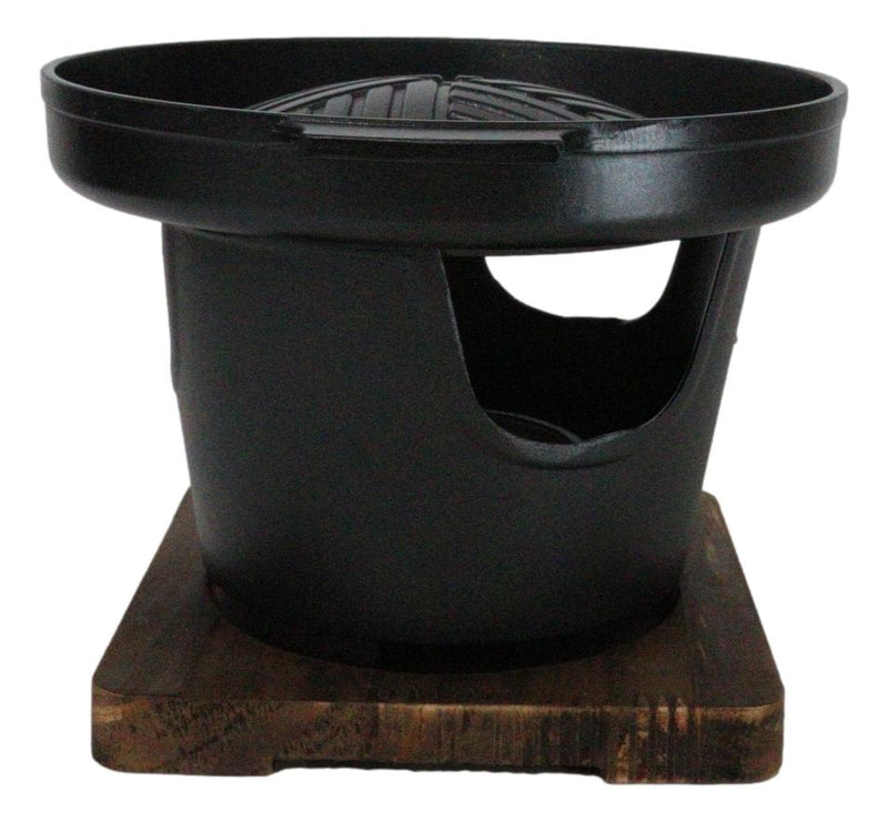 Portable Japanese BBQ Yakiniku Grill Aluminum Cooking Stove With Griddle Trivet