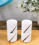 Set of 4 Yukino Hana Snow Flowers Art Porcelain 1.25oz Ochoko Yuzu Sake Cups