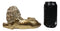 Faux Brass Gold African Safari In Regal Pose Lion King of The Jungle Figurine