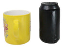 Yellow Manipura Navel Chakra Zen Flower Of Life Mandala Circle Ceramic Mug