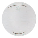 Set Of 6 Yukino Hana Snowflakes Melamine Appetizer Dessert Salad Round Plates 7"