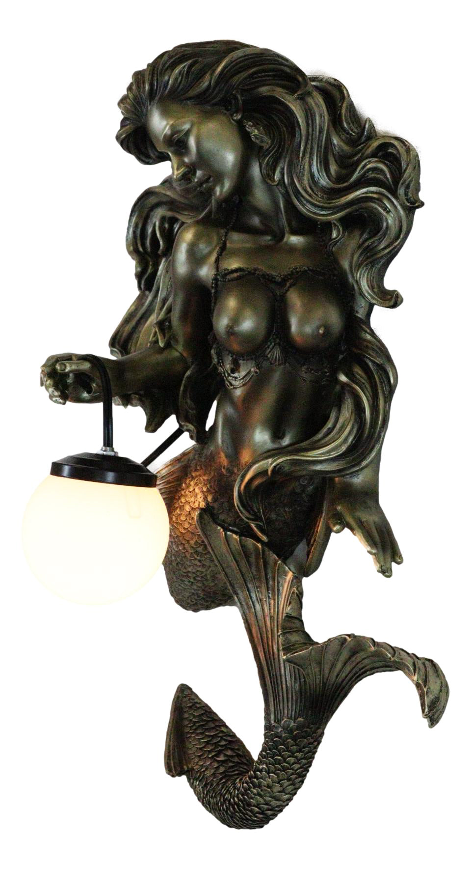 Ebros Gift Legendary Siren Mermaid The Odyssey LED Wall Lamp 22.25" H