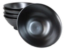 Pack Of 5 Black Tetsu Kesho Ceramic Collection Large Ramen Soup Dinner Bowl 40oz