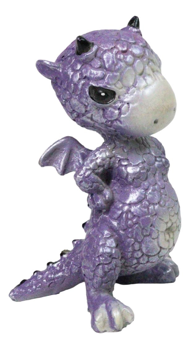 Ebros Gift Purple Surly Dragon with Attitude Fantasy Figurine