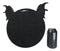 Gothic Nosferatu Black Bat Pentagram With Hell Fire Alchemy Symbols Wall Plaque