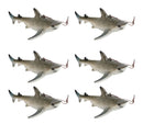 Set Of 6 Great White Sharks Ocean Marine Wall Hanging Decor Tree Ornaments