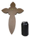 Rustic Western God Bless My Family Faux Wooden Tooled Scrollwork Wall Cross