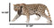 Large Lifelike Prowling Jaguar Statue 33"L Panther Cougar Puma Giant Cat Decor