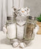 Forest Jungle White Bengal Tiger Cub Hugging Salt And Pepper Shakers Holder Set