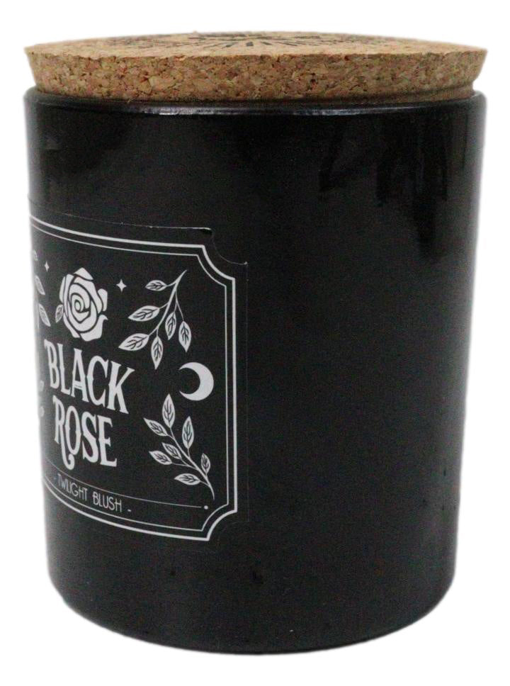 Wicca Midnight Ritual Black Rose Twilight Blush Pillar Candle Home Fragrance