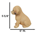 Realistic Sitting Adorable Labrador Puppy Figurine 5.75"H Pet Pal Collectible