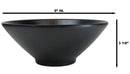 Pack Of 6 Black Silk Melamine Large Ramen Pho Soup Pasta Salad Mixing Bowls 50oz