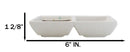 Pack Of 6 Yukino Hana Snowflakes Melamine 2 Partition Condiments Sauce Dishes