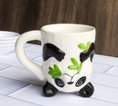 Topsy Turvy Ceramic Giant Asian Panda Bear Latte Juice Dessert Mini Mug Cup