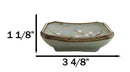 Set Of 6 Japanese Soushun Sakura Porcelain Soy Sauce Rectangular Dipping Bowls