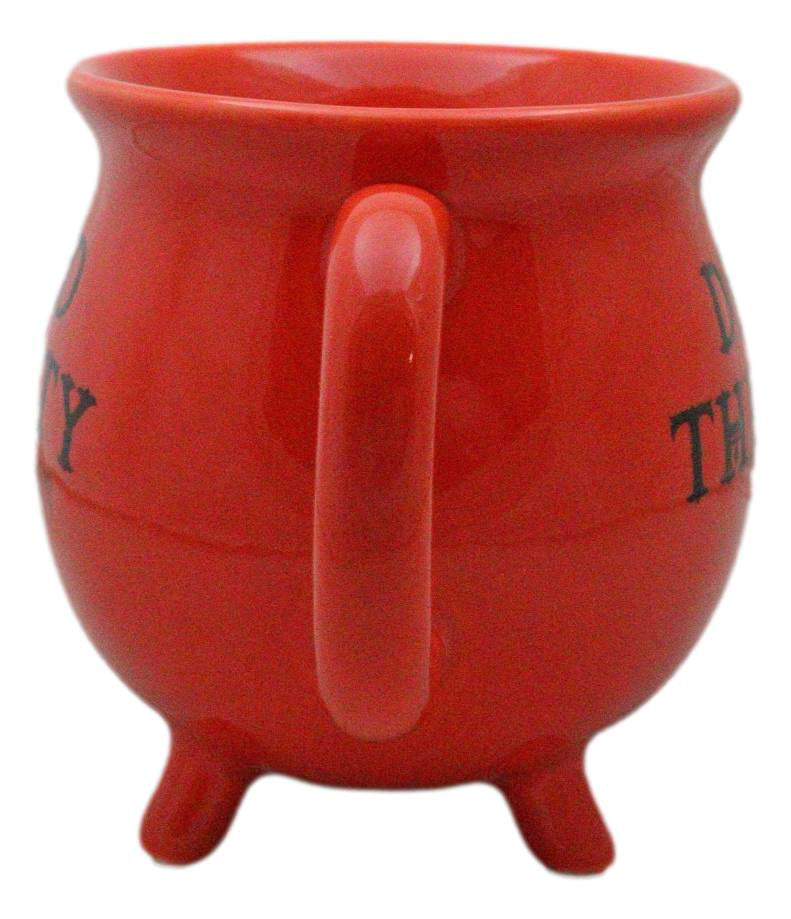 Wicca Magic Red Dead Thirsty Bloody Cauldron Ceramic Mug With Handle 16oz