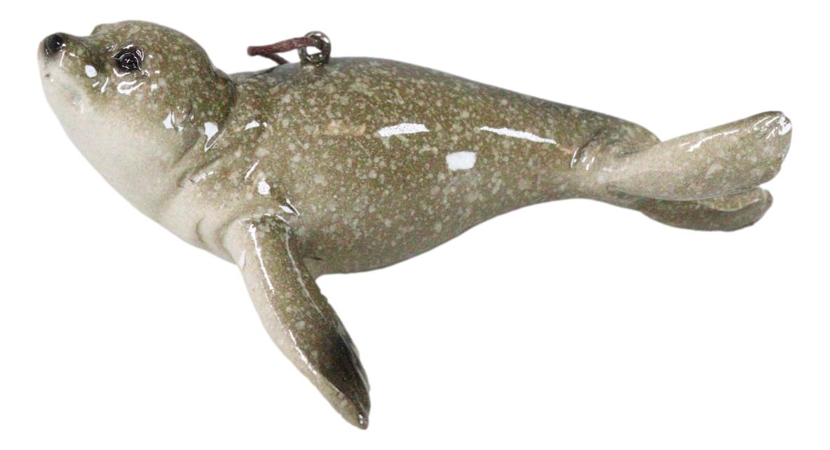 Set Of 6 Nautical Sea Grey Seals Ocean Marine Wall Decor Tree Ornaments