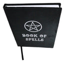 The Book Of Spells Pentagram Circle A5 Lined Pages Velvet Cover Journal Book