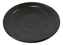 Pack Of 6 Kokuyo Black Minimalist Ceramic Round Lunch Dinner Entree Plates 10"D