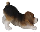 Adorable Crouching Tri Color Beagle Dog Puppy Pet Pal Figurine