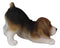 Adorable Crouching Tri Color Beagle Dog Puppy Pet Pal Figurine