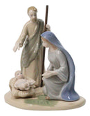 Christmas Nativity Holy Family Mary Joseph Jesus Bone China Porcelain Figurine