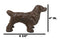 Rustic Cast Iron Metal Whimsical Cocker Spaniel Puppy Dog Standing Figurine