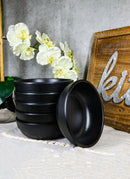 Pack Of 6 Black Silk Melamine Soup Salad Pasta Dessert Shallow Bowls 24oz