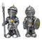 Set of 4 Medieval Suit of Armor Knights With Axe Sword Shields Mini Figurines