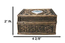 Auspicious Evil Eye Of Providence With Sacred Symbols Square Decorative Box