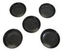 Pack Of 5 Charcoal Grey Tone Hakumu Collection Shallow Bowl Or Deep Plates 10oz