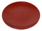 Set Of 6 Traditional Solid Red Black Melamine Salad Appetizer Round Plates 7"D