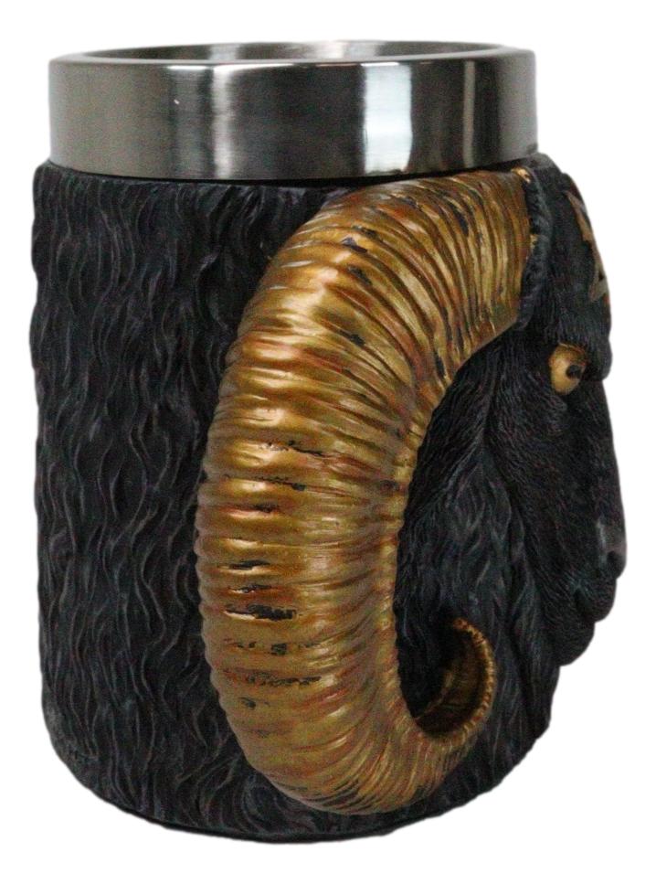 Wicca Occult Sigil Of Baphomet Pentagram Ram Horned Sabbatic Goat Mug 13Oz