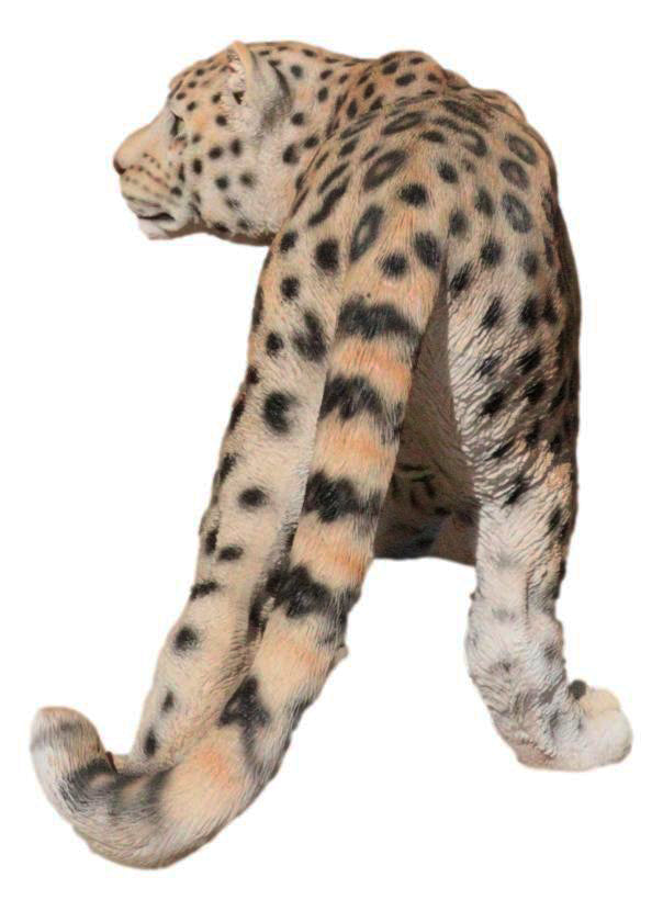 Large Lifelike Prowling Jaguar Statue 33"L Panther Cougar Puma Giant Cat Decor