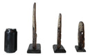 Balinese Wood Handicrafts Tropical Crown Angel Fish Family Set of 3 Figurines