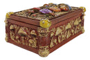 Witchcraft Toadstool Mushrooms Forest Wicca Ornate Tarot Cards Trinket Box