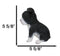 Realistic Miniature Boston Terrier Puppy Statue 6.25"Tall Animal Dog Collectible