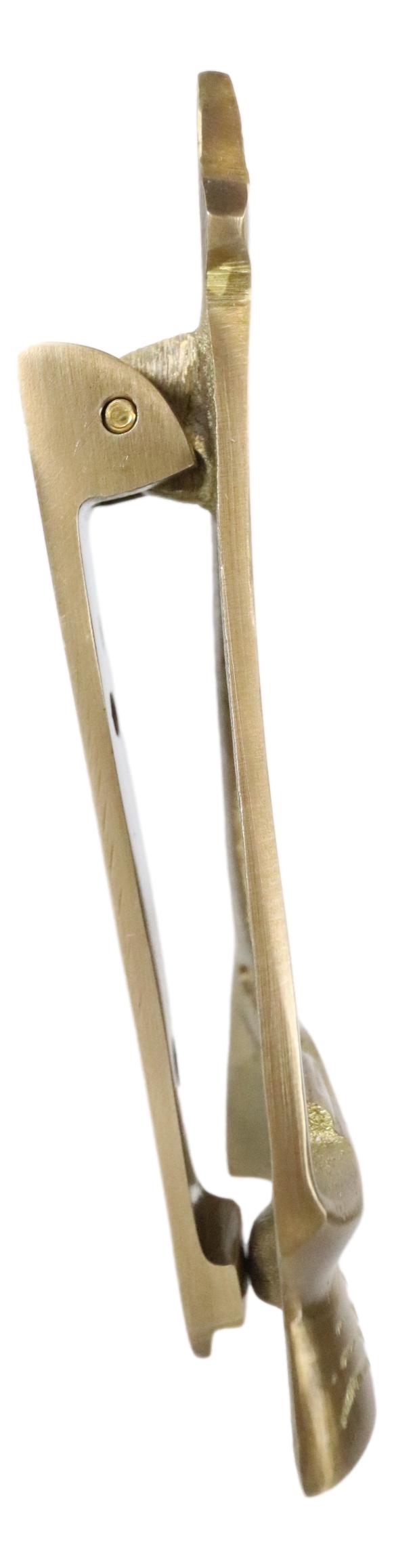 Nautical Brass Metal Golden Sailor Sailboat Boat Ship Door Knocker Sculpture