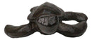 Pack Of 4 Rustic Cast Iron Swimming Sea Turtle Tortoise Hatchling 4"L Figurines