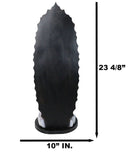 Blessed Virgin Our Lady of Guadalupe Statue with Brass Name Plate Base 24" Tall