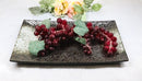 Pack Of 3 Hakumu Grey Tone Porcelain Long Rectangular Serving Platter 15"X8.5"