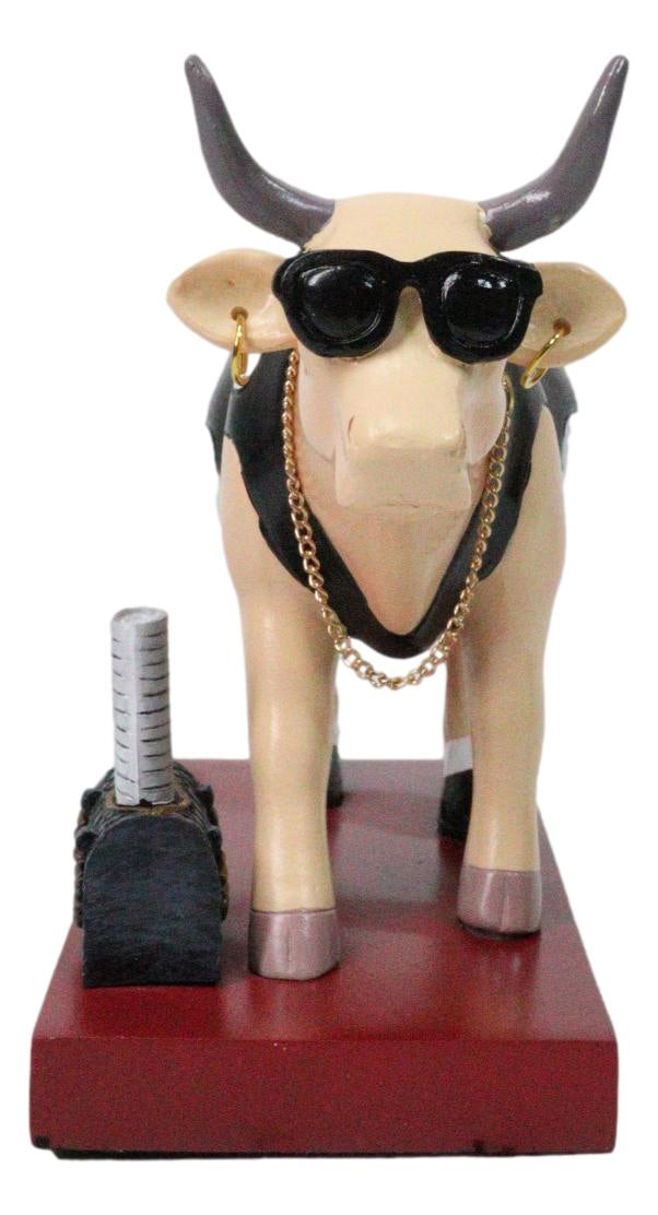 Cow Parade Diva Goddess of Fashion A Bull With Black Purse Collector's Figurine