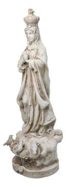 Catholic Blessed Virgin Mary Our Lady of Fatima Large Outdoor Statue 24" Tall