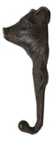 Pack Of 2 Cast Iron Farmhouse Rustic Pig Head Wall Coat Keys Leash Hats Hook
