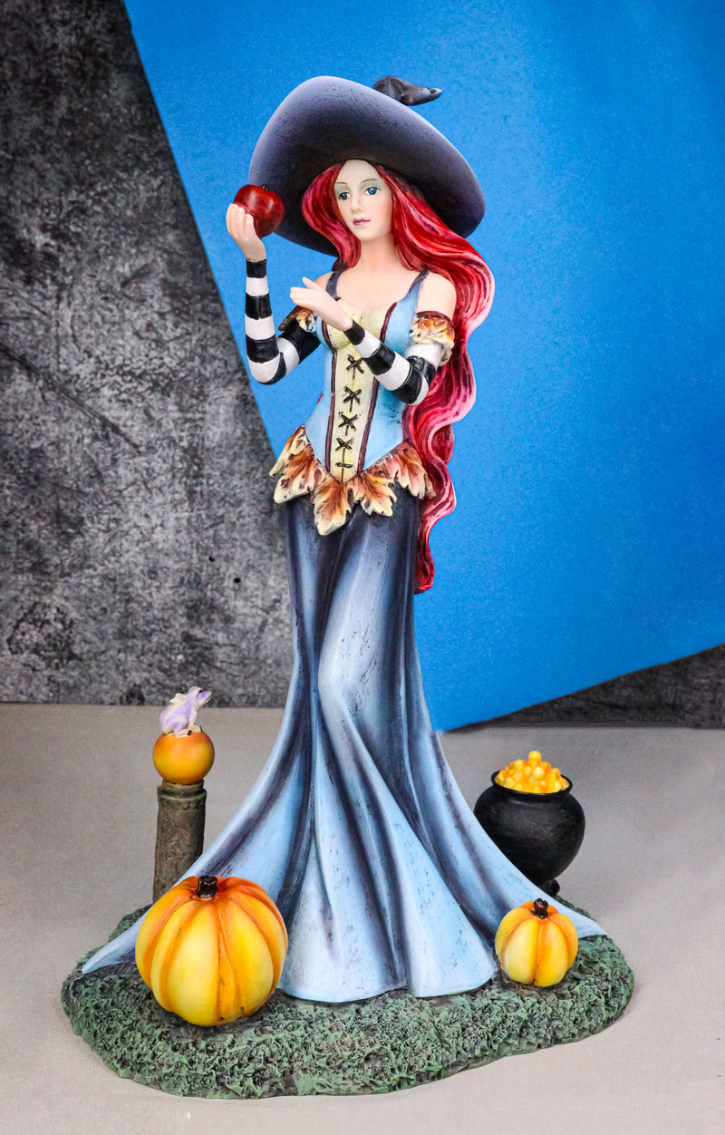 Amy Brown Halloween Pumpkins Ritual Poison Apple Witch Fantasy Magic Figurine