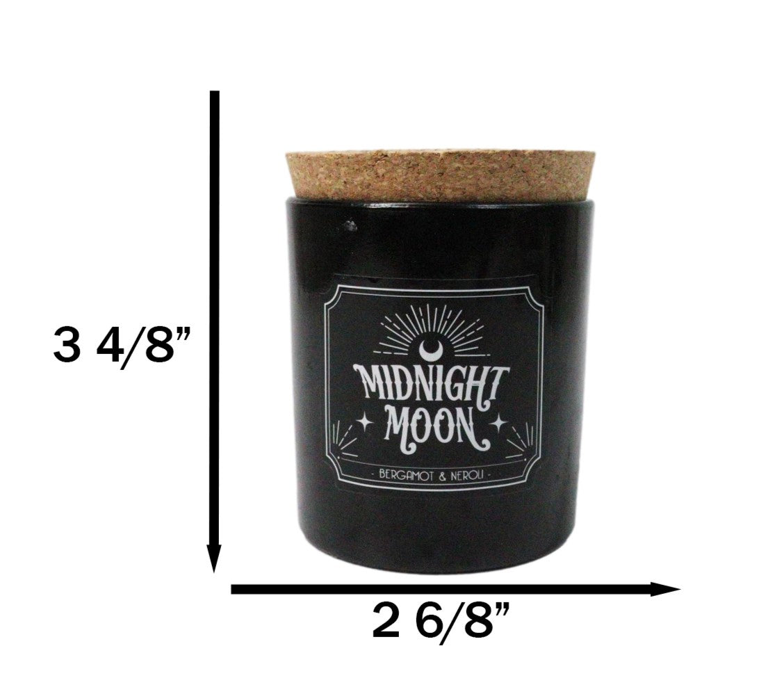 Wicca Midnight Moon Bergamot and Neroli Orange Pillar Candle Home Fragrance