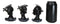 Set Of 3 See Speak And Hear No Evil Grim Reaper Skeleton With Scythe Figurines