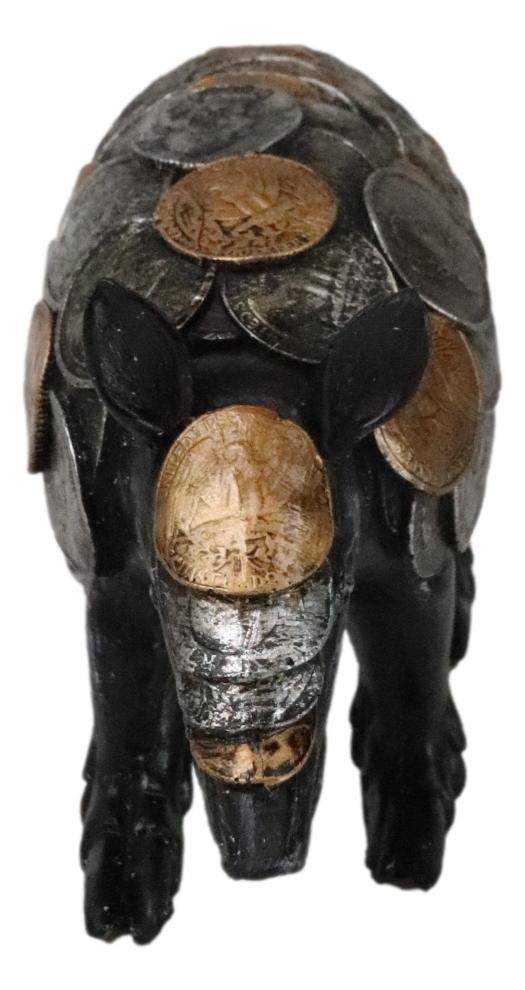Western Rustic Armadillo With Engraved Coins Armor Money Savings Piggy Bank