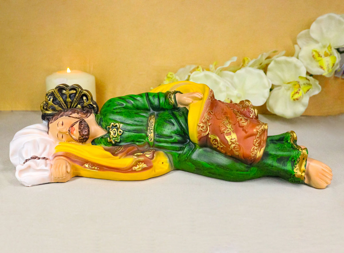 God's Revelations Sleeping Saint Joseph Catholic Devotion Decor Figurine 12"L