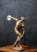 Discobolos of Myron Discus Thrower Ancient Greek Museum Reproduction Figurine